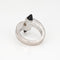 Bague 53 Cartier Menotte - Bague en or blanc 18 ct et onyx, taille 53 58 Facettes G13580