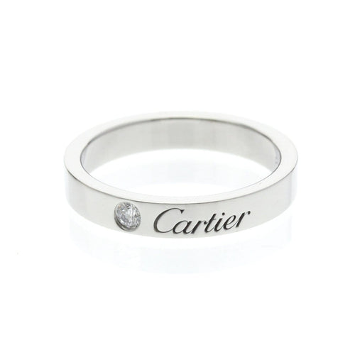 Bague 49 Cartier C de Cartier - Alliance en platine et diamant 58 Facettes zi7eyqkedr