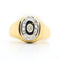 54 Bague de petit doigt en or jaune 18 kt et diamants 58 Facettes 462A26_M