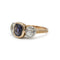 54 Bague en or 750, diamants et saphir 1,34 ct 58 Facettes SA068