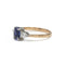 54 Bague en or 750, diamants et saphir Ceylan non chauffé 58 Facettes SA069