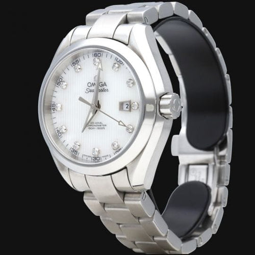 Omega Seamaster Aqua Terra 150M - Montre en acier et diamants 58 Facettes MT45554