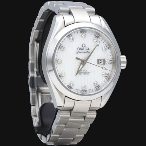 Omega Seamaster Aqua Terra 150M - Montre en acier et diamants 58 Facettes MT45554