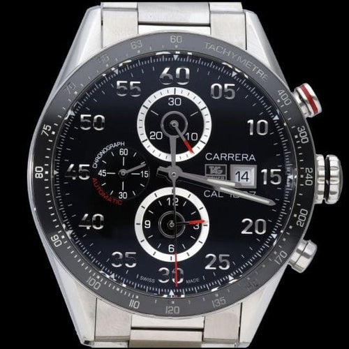 TAG Heuer Carrera - Montre chronographe Calibre 1887 en acier 58 Facettes MT47414