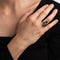 Bague 52 Art déco - Bague navette portrait en émail polychrome, or jaune 18 ct 58 Facettes G12812