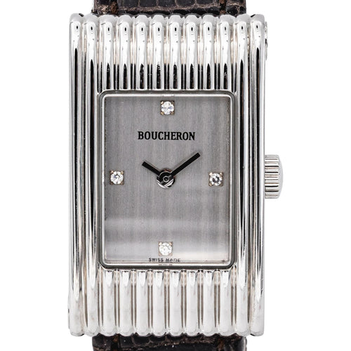 Boucheron Reflet - Montre en acier et diamants 58 Facettes 5807553RV