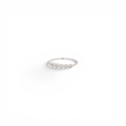 55 Bague fleur en or 18K et diamant 58 Facettes Q244B(958)