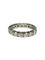 57 Alliance tour complet en or blanc 18K et diamants 3 ct 58 Facettes 2154