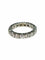 57 Alliance tour complet en or blanc 18K et diamants 3 ct 58 Facettes 2154