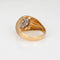 Bague 62 Bague vintage années 1970 - Cluster diamants 1 ct en or jaune 14k 58 Facettes G13623