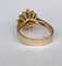 50 Bague en or jaune 18K avec saphir et diamants 58 Facettes ring