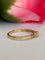 54 Bague solitaire en or jaune 18K, diamant Fancy Intense Yellow et diamants 58 Facettes ring