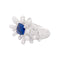 Bague 50 Manalys - Bague en or blanc, diamants et saphir 58 Facettes 35910