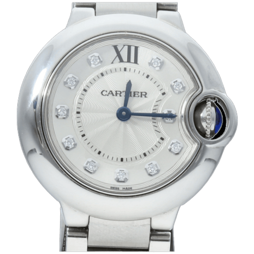 Cartier Ballon Bleu - Montre en acier et diamants 58 Facettes MT47479