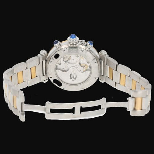 Cartier Pasha - Montre chronographe en or jaune et acier 58 Facettes MT47456