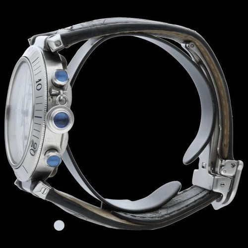 Cartier Pasha - Montre chronographe en acier 58 Facettes MT47449