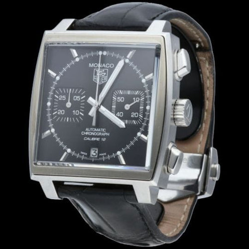 TAG Heuer Monaco - Montre chronographe Calibre 12 en acier 58 Facettes MT47553