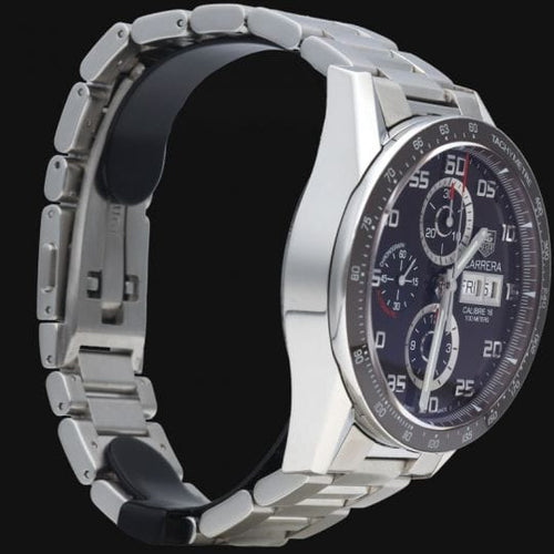 TAG Heuer Carrera - Montre Calibre 16 Chronograph en acier 58 Facettes MT47430