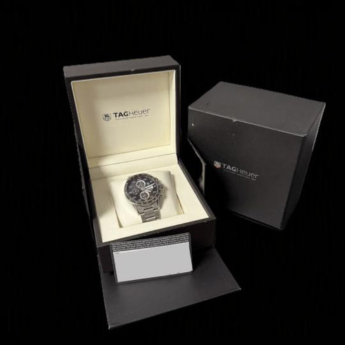 TAG Heuer Carrera - Montre Calibre 16 Chronograph en acier 58 Facettes MT47430