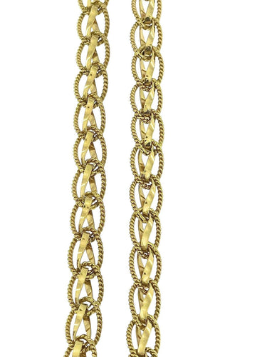 Collier portugais en or jaune 19 carats 58 Facettes C1572D