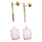 Boucles d'oreilles en or rose, opales et diamants 58 Facettes PE436T464