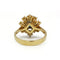 55 Bague marguerite en or jaune, saphir et diamants 58 Facettes 260041SP