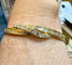 Bracelet jonc en or jaune 18 carats et diamants 58 Facettes 90952