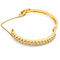 Bracelet jonc ouvrant en or jaune 18 carats et diamants 58 Facettes 90939