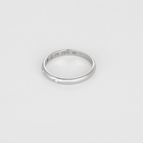 52 Cartier Alliance 1895 - Alliance en platine et diamants 58 Facettes EDSR-6