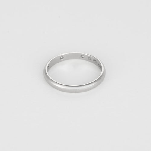 52 Cartier Alliance 1895 - Alliance en platine et diamants 58 Facettes EDSR-6