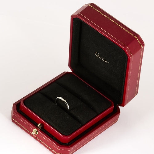 52 Cartier Alliance 1895 - Alliance en platine et diamants 58 Facettes EDSR-6