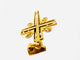 Croix portugaise Art déco - Pendentif en or jaune et émeraude 58 Facettes P1622D