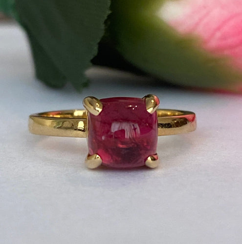 50 Tiffany & Co. Paloma Picasso - Bague en or jaune et tourmaline rubellite 58 Facettes ring