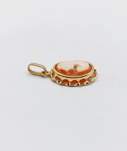 Pendentif vintage - Camée coquillage en or 18k 58 Facettes A07591