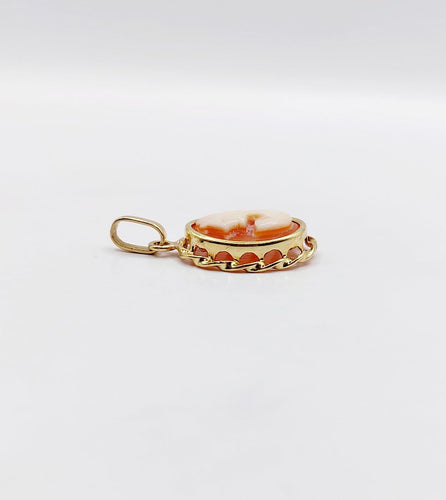 Pendentif vintage - Camée coquillage en or 18k 58 Facettes A07591