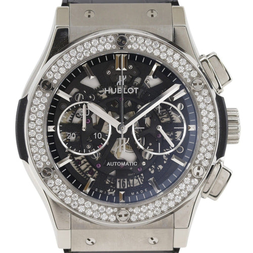 Montre Hublot Classic Fusion - Montre acier lunette diamants 58 Facettes sbvhcjvqba
