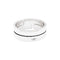 Bague 52 Dinh Van Seventies - Bague bandeau en or blanc 58 Facettes 35873