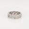 Bague 51 Art déco - Bague bandeau tressée en platine 900 et diamants 58 Facettes G13716