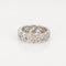 Bague 51 Art déco - Bague bandeau tressée en platine 900 et diamants 58 Facettes G13716
