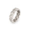 Bague 51 Art déco - Bague bandeau tressée en platine 900 et diamants 58 Facettes G13716
