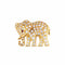 Broche Cartier - Broche éléphant vintage en or jaune 18 carats et diamants 58 Facettes G13738