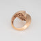 Bague 52 Bague cocktail sculpturale bypass en or rose 18 carats 58 Facettes G13737
