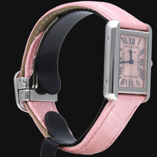 Cartier Tank Solo - Montre femme en cuir 58 Facettes MT47463