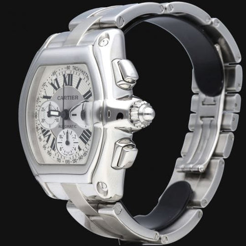 Cartier Roadster - Montre chronographe en acier 58 Facettes MT47475