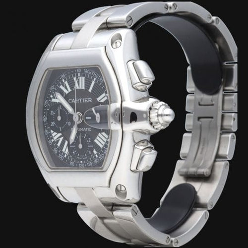 Cartier Roadster - Montre chronographe en acier 58 Facettes MT47476