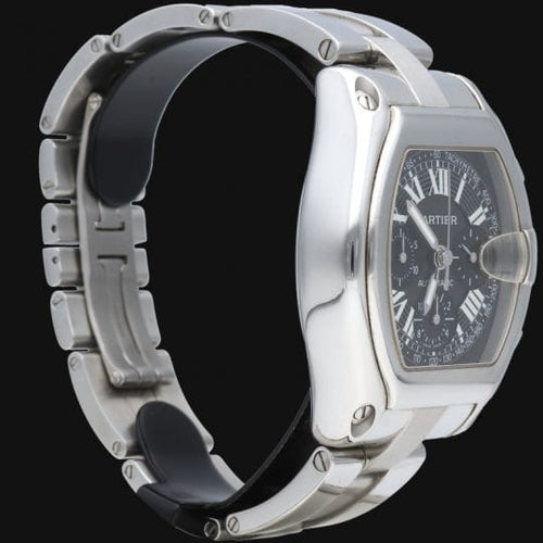 Cartier Roadster - Montre chronographe en acier 58 Facettes MT47476