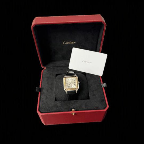 Cartier Santos Dumont - Montre en or rose et acier 58 Facettes MT47650