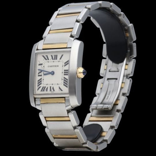 Cartier Tank Française - Montre en or jaune et acier 58 Facettes MT47629