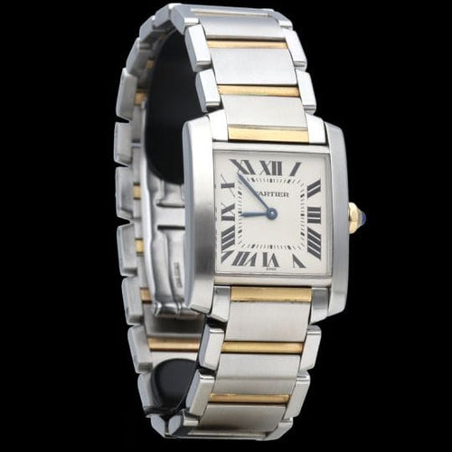 Cartier Tank Française - Montre en or jaune et acier 58 Facettes MT47629