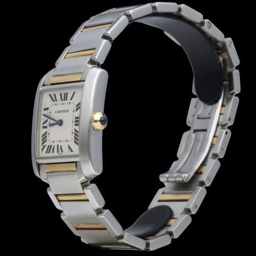 Cartier Tank Française - Montre en or jaune et acier 58 Facettes MT47629